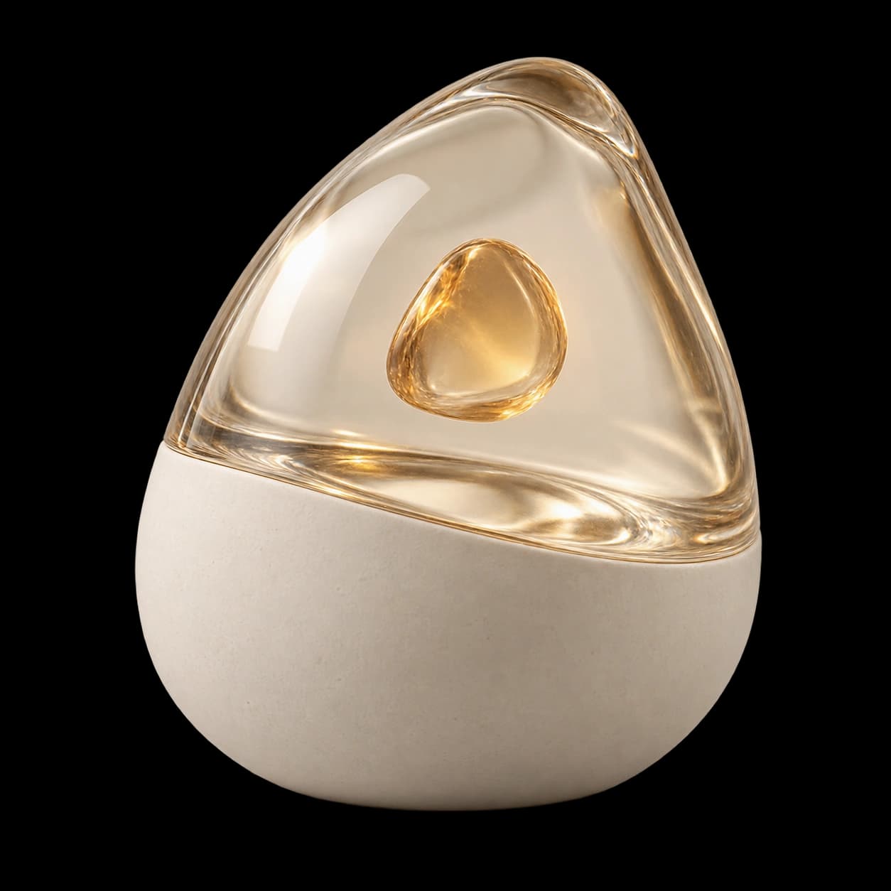 Later’s First Light capsule: amber glass and ivory ceramic.